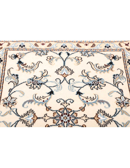 Rug Nain Kashmar Persia white grey 78x200