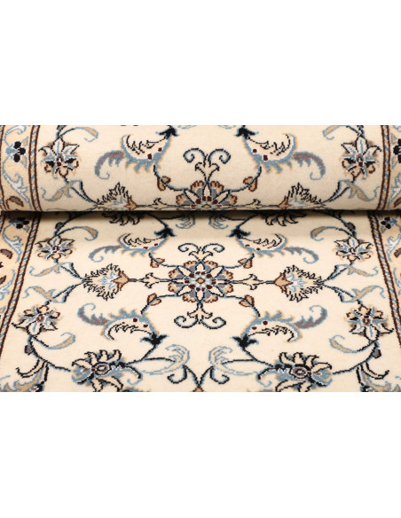 Rug Nain Kashmar Persia white grey 78x200