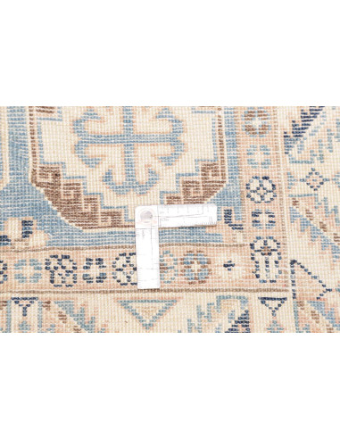 Rug Kazak Afghanistan 81x289 Sky Blue Cream Bei