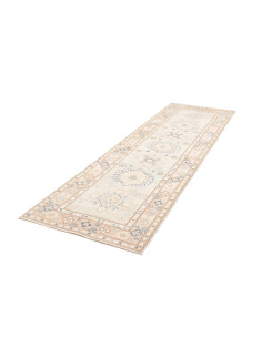 Rug Kazak Afghanistan 86x281 Celadon Blue Beige 2