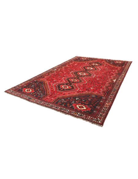 Rug Shiraz Persia maroon red 235x337