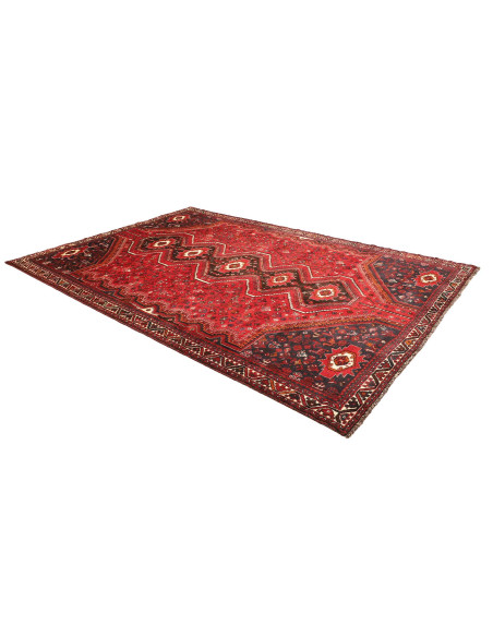 Tappeto Shiraz Persia marrone rosso 235x337