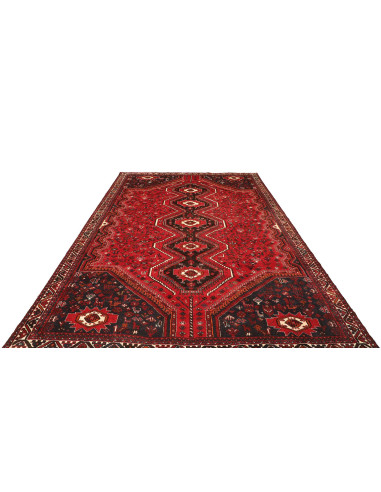 Rug Shiraz Persia maroon red 235x337