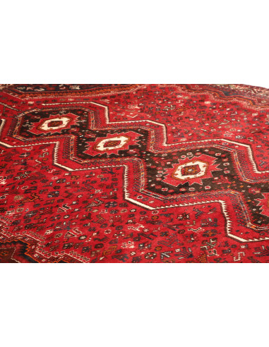 Rug Shiraz Persia maroon red 235x337