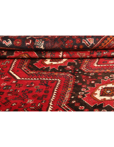 Rug Shiraz Persia maroon red 235x337