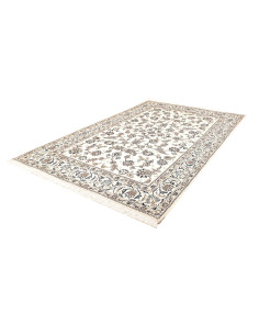 Rug Nain Kashmar Persia white grey 203x307 2