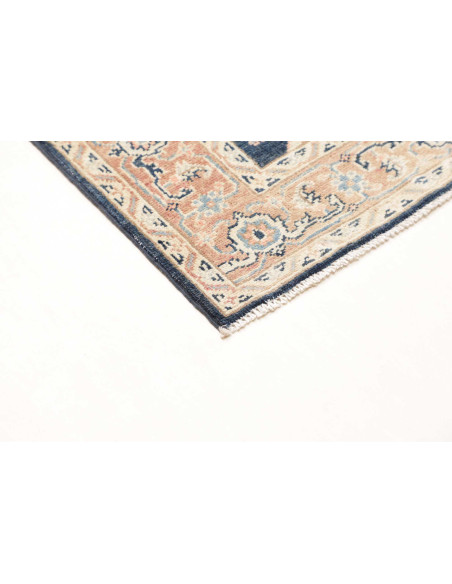 Rug Kazak Afghanistan 83x286 Dark Blue Light Be
