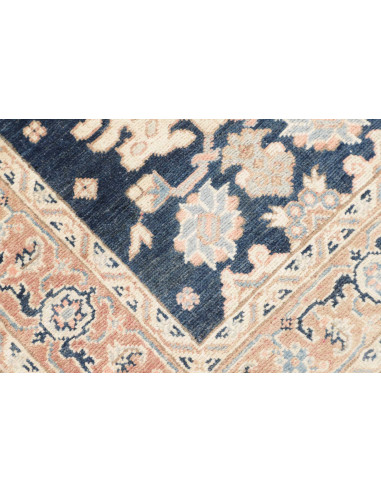 Rug Kazak Afghanistan 83x286 Dark Blue Light Be