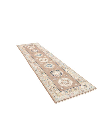 Tappeto Kazak Afghanistan 81x288 Marrone Tortor