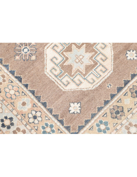 Tappeto Kazak Afghanistan 81x288 Marrone Tortor