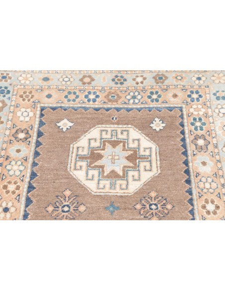 Tappeto Kazak Afghanistan 81x288 Marrone Tortor