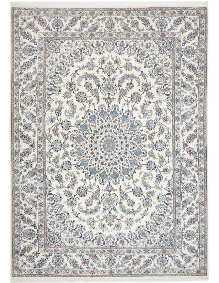 Rug Nain Kashmar Persia white grey 248x346
