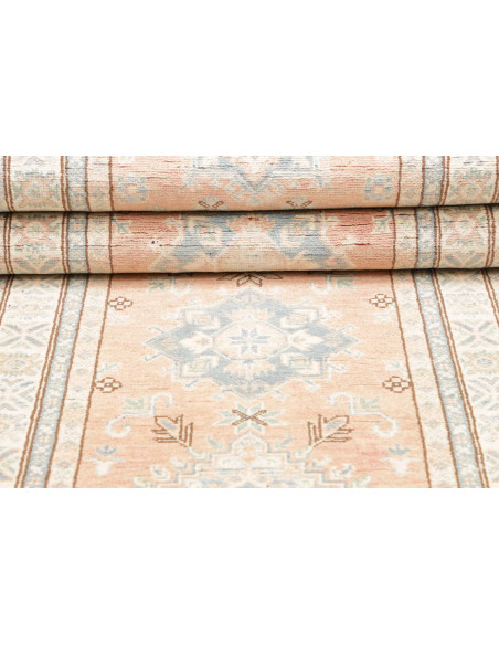 Rug Kazak Afghanistan 82x302 Faded Light Peach