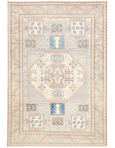 Tappeto Kazak Afghanistan 202x297 Grigio Perla