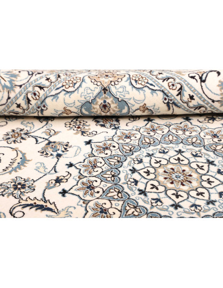 Tappeto Nain Kashmar Persia bianco 198x290