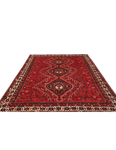 Rug Shiraz Persia maroon yellow 225x300
