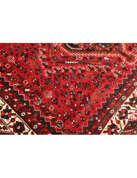 Rug Shiraz Persia maroon yellow 225x300