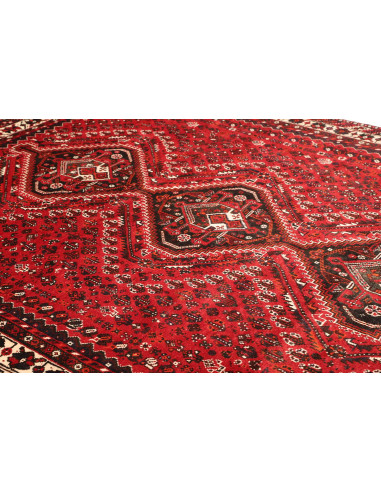 Rug Shiraz Persia maroon yellow 225x300