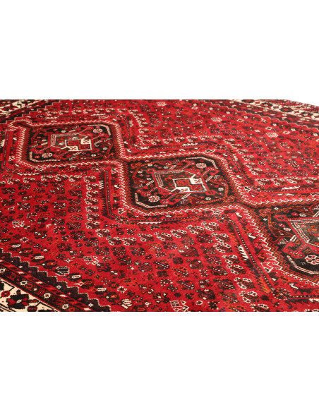 Rug Shiraz Persia maroon yellow 225x300