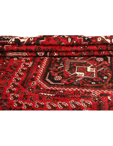 Rug Shiraz Persia maroon yellow 225x300
