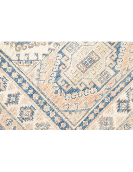 Rug Kazak Afghanistan 82x290 Beige Cream Blue S
