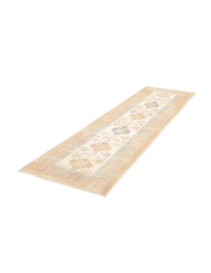 Rug Kazak Afghanistan 81x276 Cream Beige Peach 2