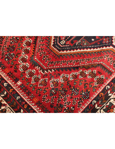 Rug Shiraz Persia maroon yellow 205x293