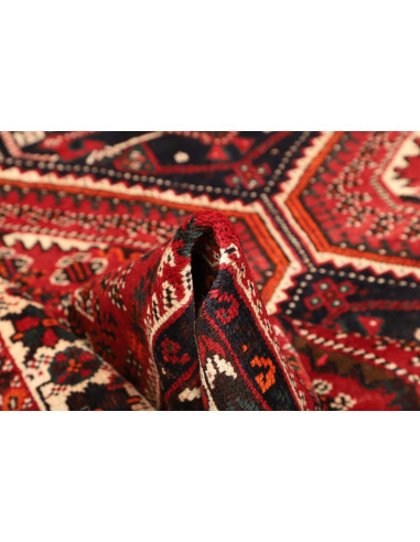 Rug Shiraz Persia maroon yellow 205x293