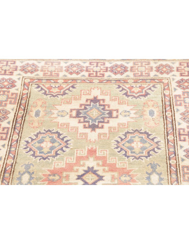 Tappeto Kazak Afghanistan 88x298 Verde Salvia A