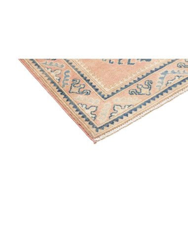 Rug Kazak Afghanistan 81x297 Peach Pink Blue Cr