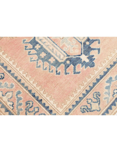 Rug Kazak Afghanistan 81x297 Peach Pink Blue Cr