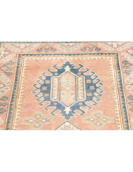 Rug Kazak Afghanistan 81x297 Peach Pink Blue Cr