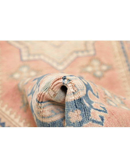 Rug Kazak Afghanistan 81x297 Peach Pink Blue Cr