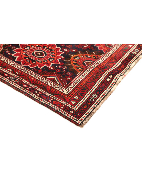 Rug Shiraz Persia maroon yellow 220x333