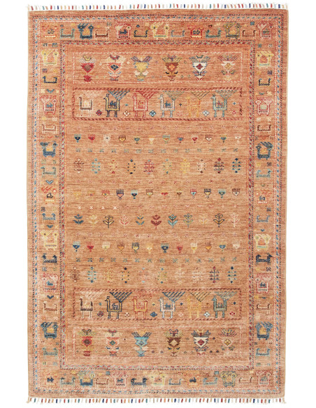 Rug Rubin Pakistan 124x185 Terracotta