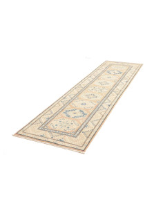 Rug Kazak Afghanistan 85x285 Cream Light Blue P 2