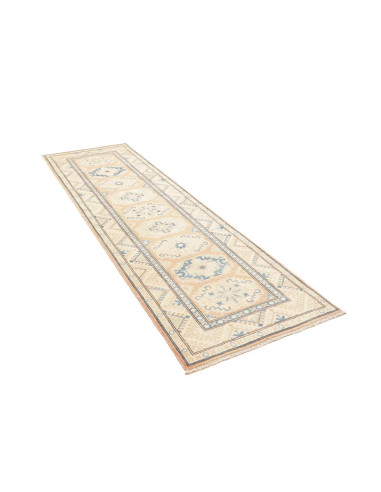 Rug Kazak Afghanistan 85x285 Cream Light Blue P