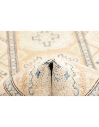 Rug Kazak Afghanistan 85x285 Cream Light Blue P
