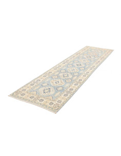 Rug Kazak Afghanistan 83x294 Pale Blue Cream Be 2