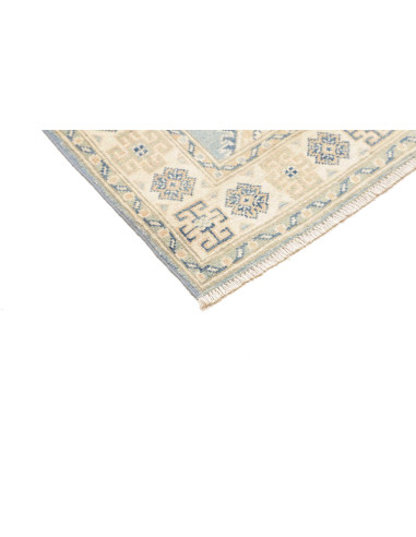 Rug Kazak Afghanistan 83x294 Pale Blue Cream Be