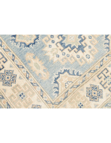 Rug Kazak Afghanistan 83x294 Pale Blue Cream Be