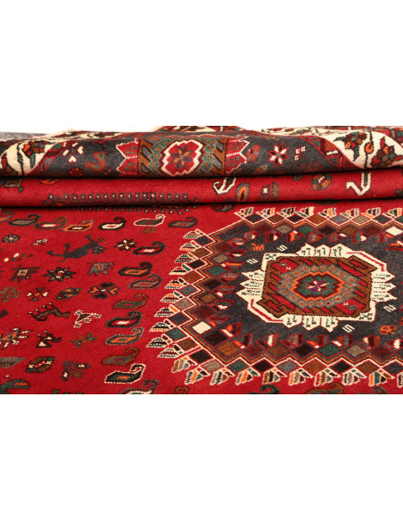 Tappeto Shiraz Persia grigio giallo 220x308