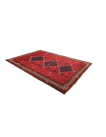 Rug Shiraz Persia maroon red 208x305