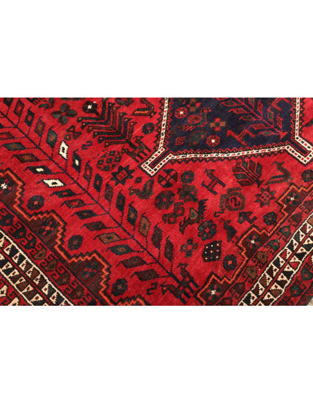 Rug Shiraz Persia maroon red 208x305