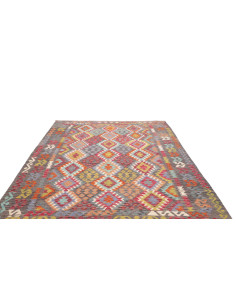 Rug Kilim Afghanistan 200x295 Charcoal Grey Rus 2