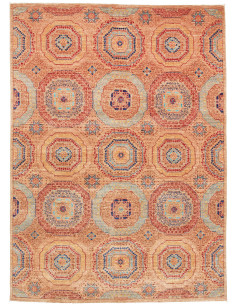 Rug Mamlouk Pakistan 148x210 Terracotta Blue
