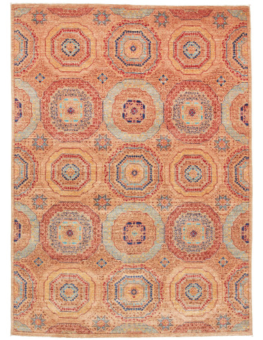 Rug Mamlouk Pakistan 148x210 Terracotta Blue