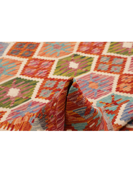 Rug Kilim Afghanistan 207x300 Red Terracotta Mu