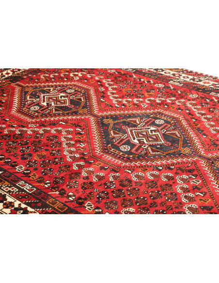 Rug Shiraz Persia maroon yellow 213x303