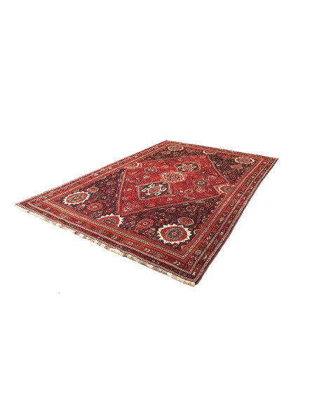 Rug Shiraz Persia maroon yellow 218x308